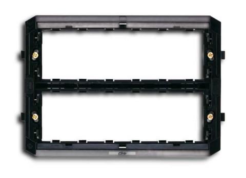 Immagine per Support frame, 12 modules 12 gang Black - Elos da Sacchi elettroforniture