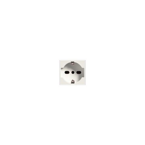 Immagine per 2P+E socket outlet, 16A - 250V~, P30/17 type Without imprint Italian type Bipasso White  - Chiara da Sacchi elettroforniture