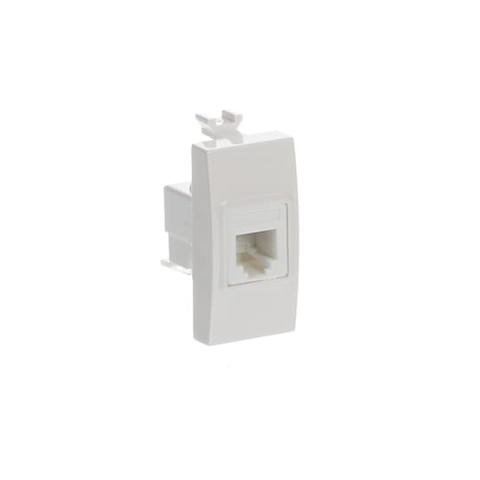 Immagine per Telephone connector, RJ11 1 gang White - Chiara da Sacchi elettroforniture