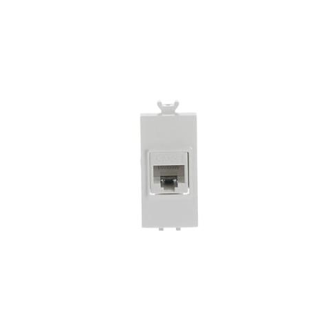 Immagine per RJ45 connector, Cat.5e, UTP (unshielded) 1 gang White - Chiara da Sacchi elettroforniture