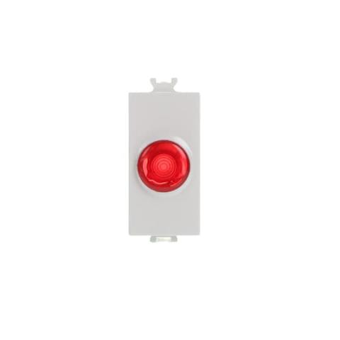 Immagine per Red warning light (supplied without lamp) Glow lamp / Red White - Chiara da Sacchi elettroforniture