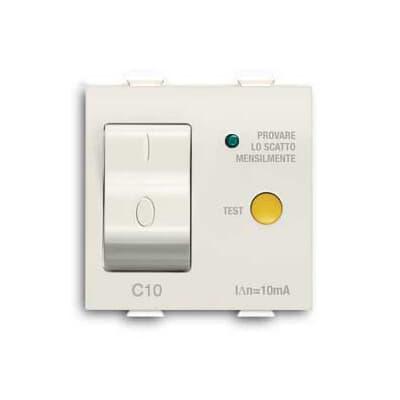 Immagine per Automatic RCD, 1P+N, C10 - 30 mA, breaking capacity 3kA 10 mA White - Chiara da Sacchi elettroforniture