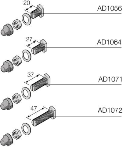 Immagine per N.12 M8 Junction Screw L=20mm da Sacchi elettroforniture