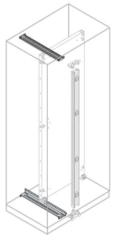 Immagine per N.2 BACK PLATE SLIDING GUIDES D=600MM da Sacchi elettroforniture