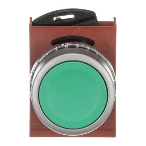 Immagine per PUSH BUTTON GREEN WITH FLUSH CAP da Sacchi elettroforniture