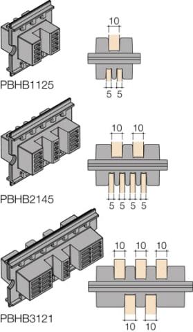 Immagine per 24 Busbars Insulated Supports L=50mm da Sacchi elettroforniture