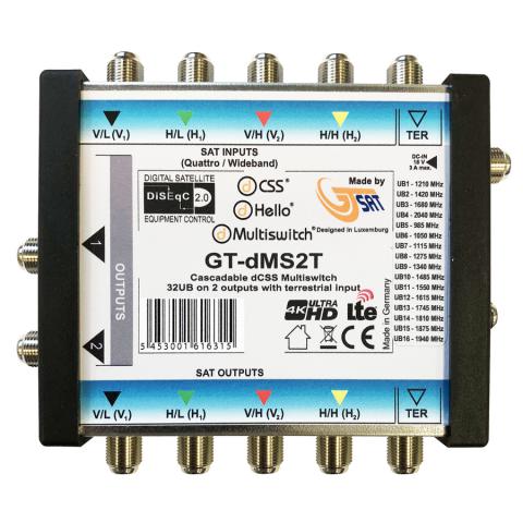 Immagine per MULTISWITCH DCSS 16UB 2 OUT GT-SAT + TV da Sacchi elettroforniture