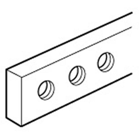 Immagine per BARRE CUIVRE A TROUS12X2MM da Sacchi elettroforniture