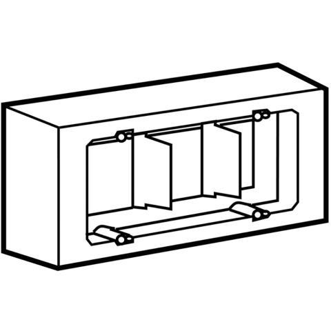 Immagine per DLP-SCATOLA P. APPARECCHI 6/7 MOD BIANCO da Sacchi elettroforniture