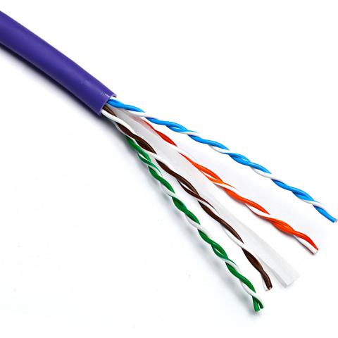 Cavo Rete Categoria 6A Non Schermato Utp Awg24 Colore Viola