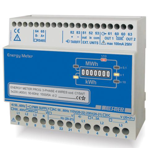 Immagine per KWH PROG 3-PHASE 3/4W 400V 5A PULSE OUT da Sacchi elettroforniture