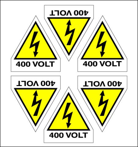 Immagine per CF.10F ETICH. FOLGORE 400VOLT L.60+15 (6 da Sacchi elettroforniture