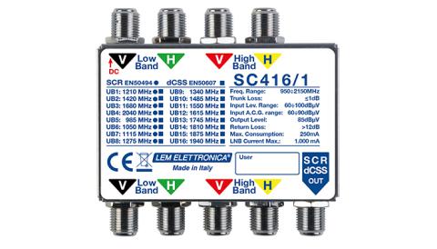 Immagine per MSW DCSS 4IN/4OUT 1DER. TELE LNB da Sacchi elettroforniture