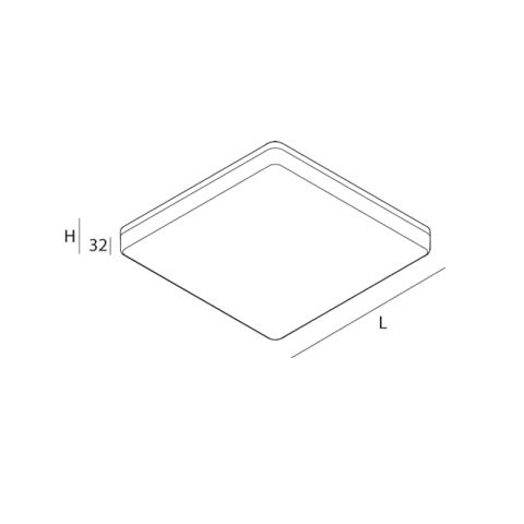 Immagine per LUNA QDR: LED 19W 3000K L=280 BIA CRI90 da Sacchi elettroforniture