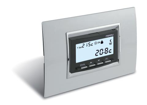 Immagine per Termostato digitale da incasso universale 3 moduli a 220V da Sacchi elettroforniture