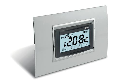 Immagine per Termostato digitale TOUCH SCREEN da incasso universale 3 moduli a 220V da Sacchi elettroforniture