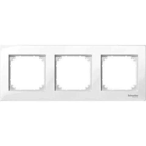 Immagine per CORNICE TRIPLA M-PLAN BIANCO POLARE da Sacchi elettroforniture