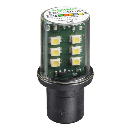 LAMPADINA LED BIANCA 24V BA15D