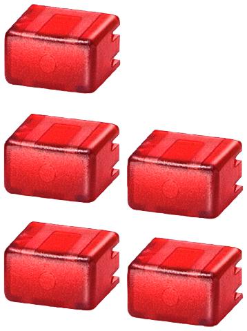 Immagine per SET 5 CALOTTE ROSSO TRASP. X 5TE48-5TE58 da Sacchi elettroforniture