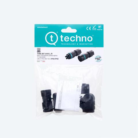 Immagine per KIT MINI-CON PLUG-SOCK 4P D6-13.5 SCW IP68 da Sacchi elettroforniture