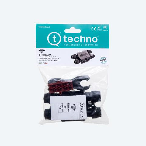 Immagine per KIT TH209 MORSETTIERA 4P IP68 4 USCITE da Sacchi elettroforniture