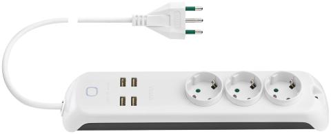 Immagine per PRESA MULT. 16A 3SCHUKO+4USB+INT. + WIFI da Sacchi elettroforniture