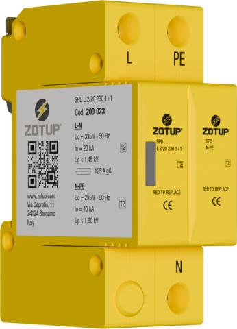 Immagine per L 2/20 230 1+1  SPD TIPO 2  IN 20 KA  TT da Sacchi elettroforniture