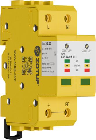 Immagine per L 2/10 230 FF 2 TT  SPD TIPO 2 IN 10 KA da Sacchi elettroforniture